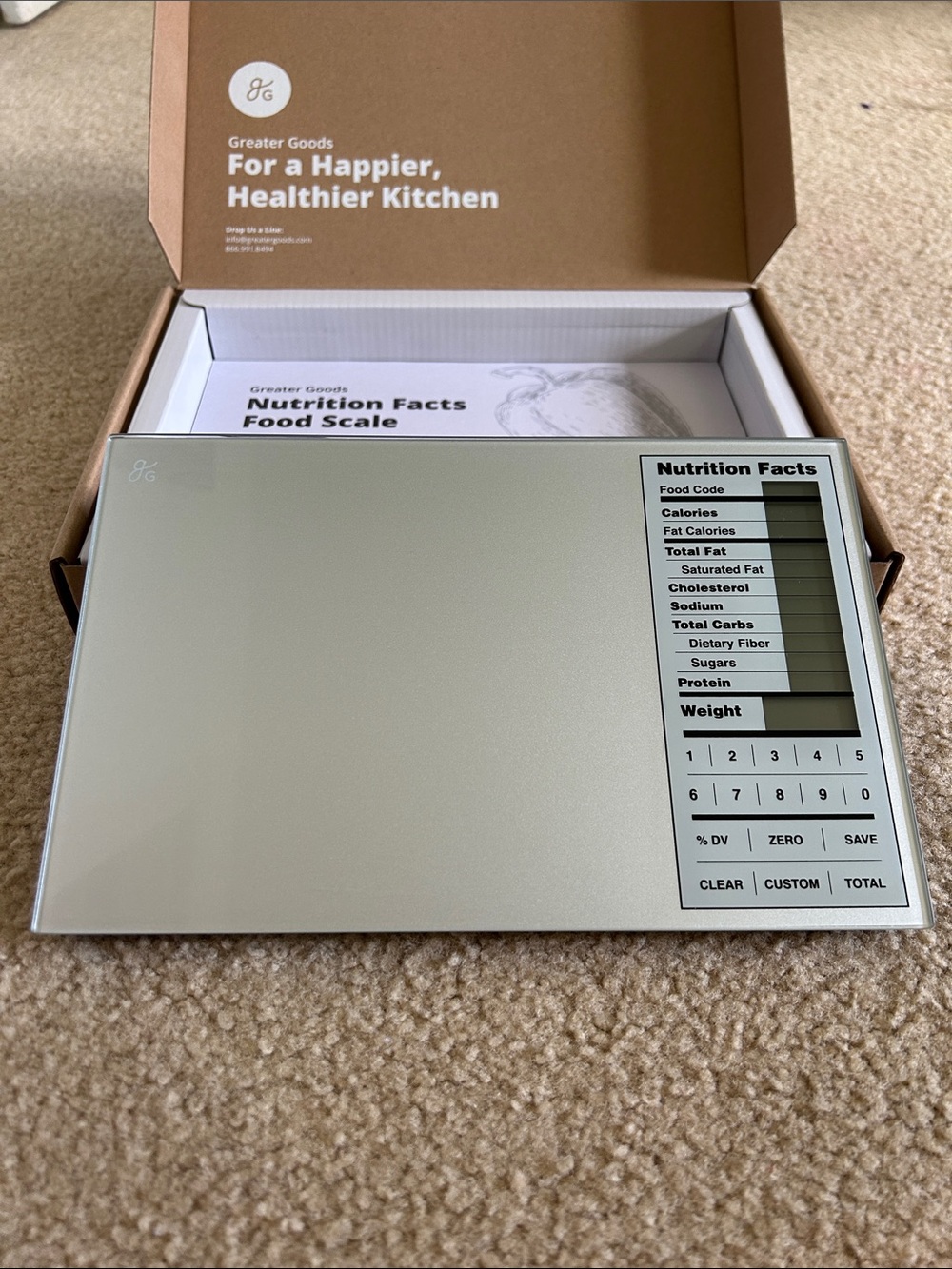Greater Goods Digital Kitchen Scale New!